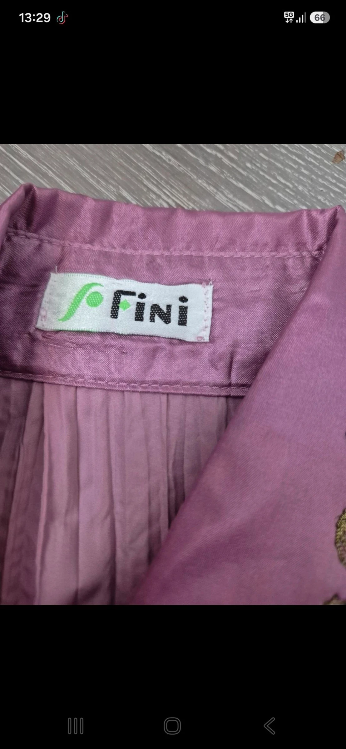 Blusa rosa manga larga. Fini. Tamanho único – photo 5